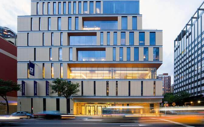 NYU Rory Meyers College of Nursing building exterior